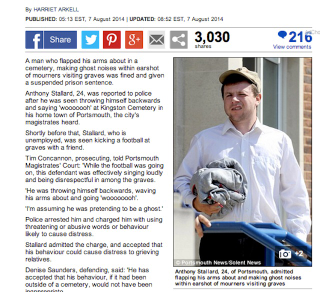 Illustration for article titled Man Arrested for Imitating Ghost in Massive Ghost Cover-Up
